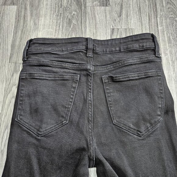 Windsor Jeans Womens 5 Black Distressed Skinny Denim Raw Hem Ripped Ankle - Picture 3 of 11